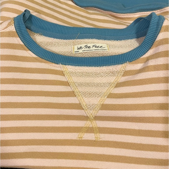 Free People Classic Striped Oversized Crewneck - Picture 5 of 6